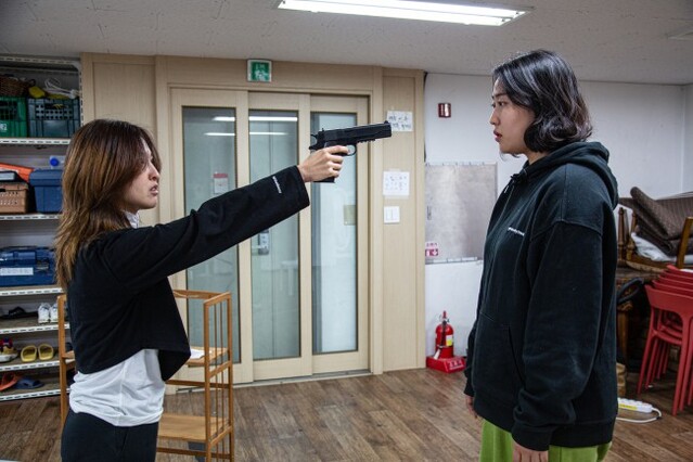 ▲ 연극 '악연-스무 번째 생일 소원' 연습 장면.ⓒ극단 그린피그