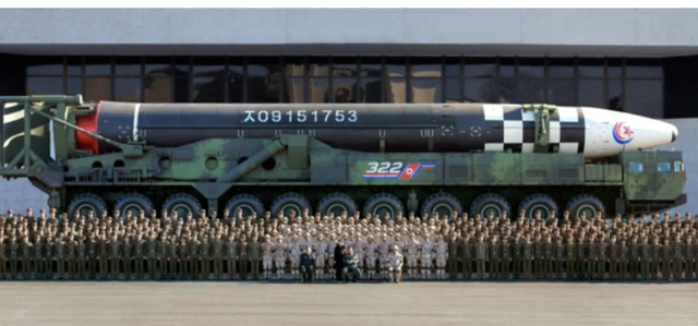 ▲ 화성-17형 미사일ⓒ뉴시스