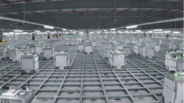 ▲ 오카도 자동화 물류센터(CFC)의 모습.ⓒ오카도