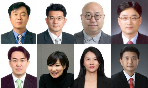 ▲ 삼성물산 부사장 승진 대상자. (첫줄 왼쪽부터) 상사 부문 원광희·정호영, 건설 부문 김명석·배준철. (둘째줄 왼쪽부터) 건설부문 정호진, 패션부문 고희진·박남영, 리조트 부문 배택영.ⓒ삼성물산