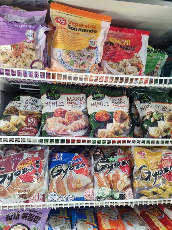 ▲ 영국 마트에 진열된 만두ⓒ김보라 기자