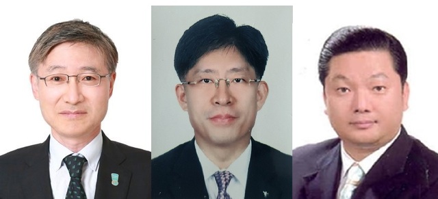 ▲ (왼쪽부터) 이승열 차기 하나은행장, 강성묵 차기 하나증권 사장, 이호성 차기 하나카드 대표.ⓒ하나금융