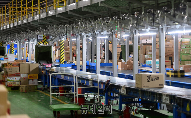 ▲ 물류센터 모습. ⓒ정상윤 기자