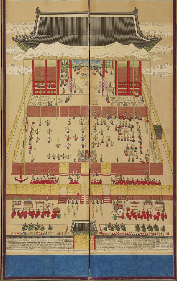 ▲ '임인진연도' 중 '내진연'.ⓒ아모레퍼시픽미술관