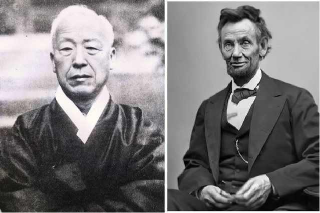 ▲ '노예 백성'을 해방시킨 이승만. 흑인노예를 해방시킨 링컨.ⓒ뉴데일리DB