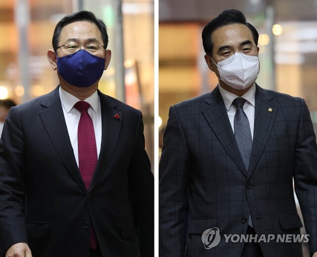▲ 국민의힘 주호영(왼쪽)·더불어민주당 박홍근 원내대표.ⓒ연합뉴스