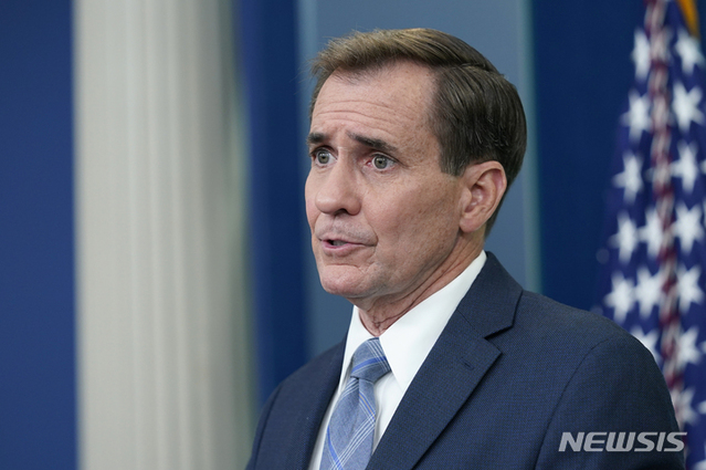 ▲ 존 커비 국가안전보장회의(NSC) 전략소통조정관. ⓒ워싱턴=AP/뉴시스