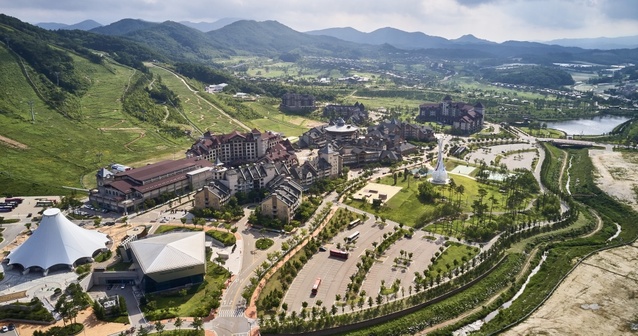 ▲ 강원도 평창군에 위치한 알펜시아 리조트 전경. ⓒKH그룹 홈페이지 갈무리