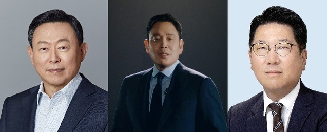 ▲ 왼쪽부터 신동빈 롯데그룹 회장, 정용진 신세계그룹 부회장, 정지선 현대백화점 회장.ⓒ각사
