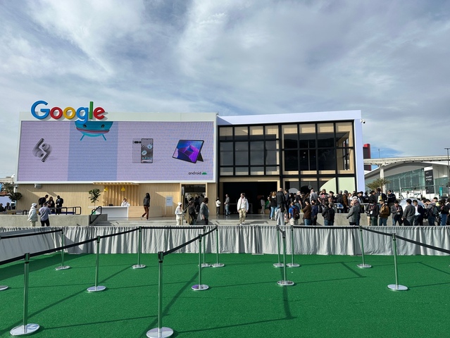 ▲ CES 2023 구글 전시장 전경 ⓒ장소희 기자