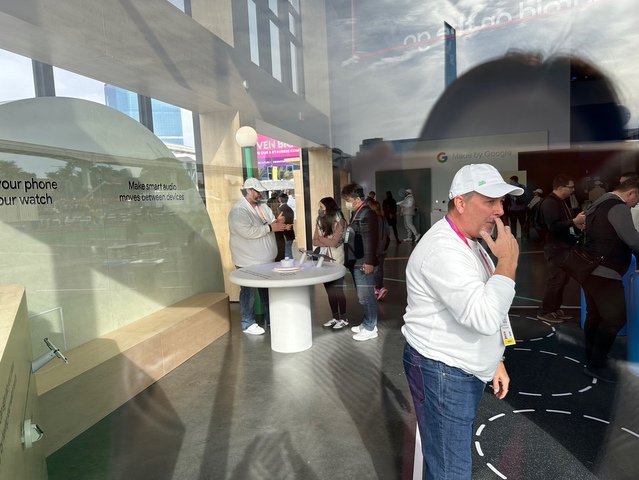 ▲ CES 2023 구글 전시장 내부 모습 ⓒ장소희 기자