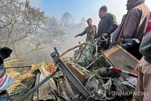 ▲ 네팔 항공기 추락사고. ⓒ연합뉴스