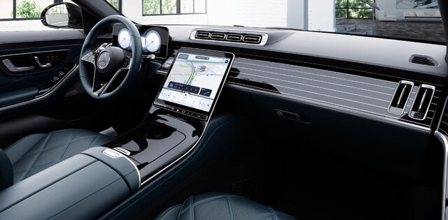 ▲ 마이바흐 S 580 4MATIC 블루 스타 더스트 나이트 인테리어 모습. ⓒ벤츠코리아