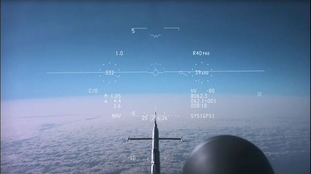 ▲ 국산 전투기 KF-21 시제 1호기가 17일 첫 초음속 비행에 성공한 가운데, 조종사 HUD(헤드업 디스플레이)에서 마하 1.05 돌파 순간을 촬영한 모습. ⓒ방위사업청