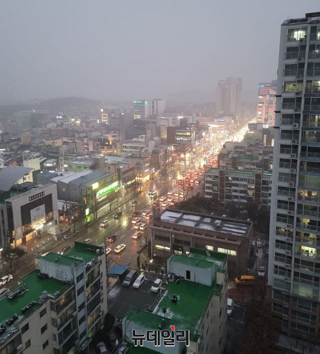 ▲ 충북대 후문~사창사거리 주변도로 모습.ⓒ김동식 기자