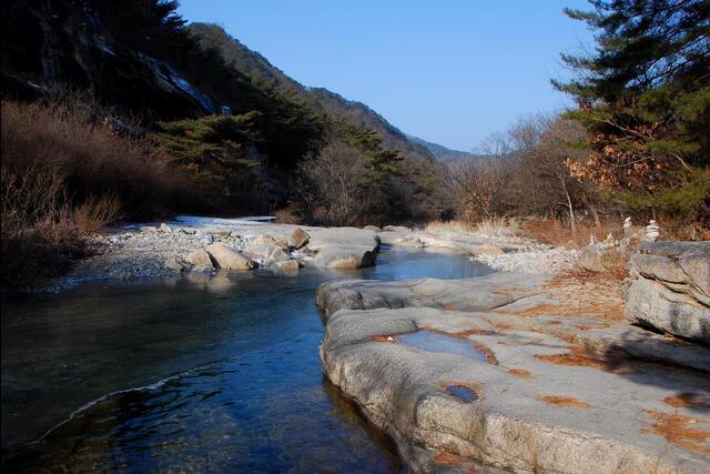 ▲ 갈은계곡의 겨울 풍경.ⓒ진경수 山 애호가