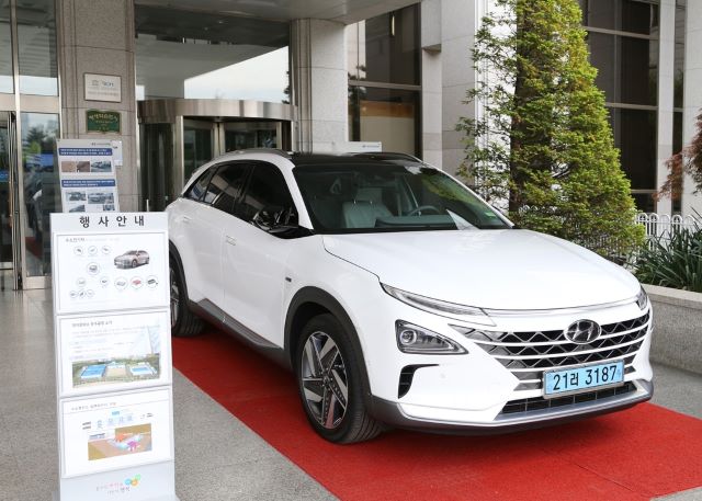▲ 현대 수소연료전지차 넥쏘.ⓒ충주시