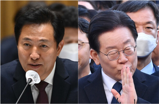 ▲ 오세훈 서울시장(왼쪽)과 이재명 더불어민주당 대표. ⓒ뉴데일리DB