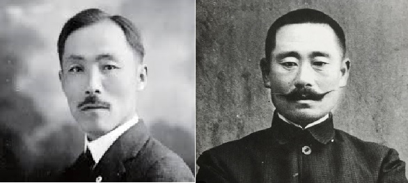도산 안창호와 성재 이동휘(오른쪽).