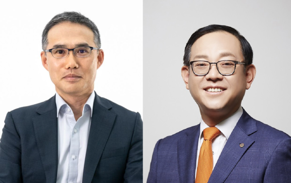 ▲ 한두희 한화투자증권 대표 내정자(왼쪽), 권희백 한화자산운용 대표 내정자(오른쪽) ⓒ한화그룹