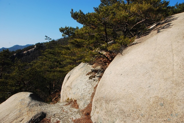 ▲ 백옥처럼 고운 엉덩이 바위.ⓒ진경수 山 애호가