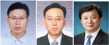 ▲ (왼쪽부터)전필환·정상혁·정용욱 부행장ⓒ신한은행
