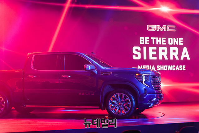 ▲ 7일 국내 출시된 GMC의 프리미엄 픽업트럭 '시에라' ⓒ뉴데일리DB