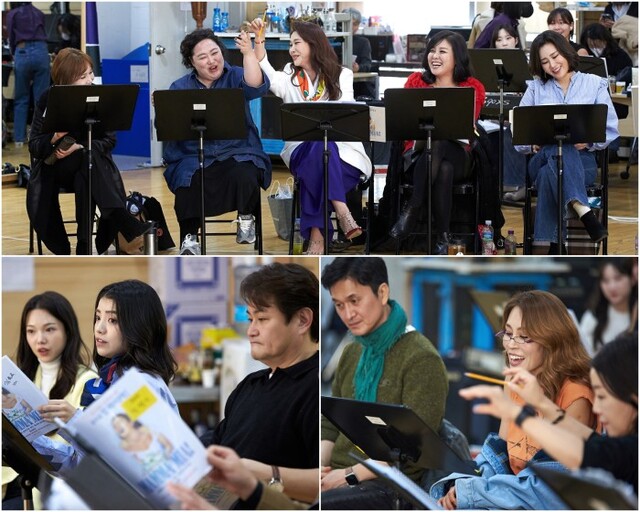 ▲ 뮤지컬 '맘마미아!' 상견례 현장.ⓒ신시컴퍼니