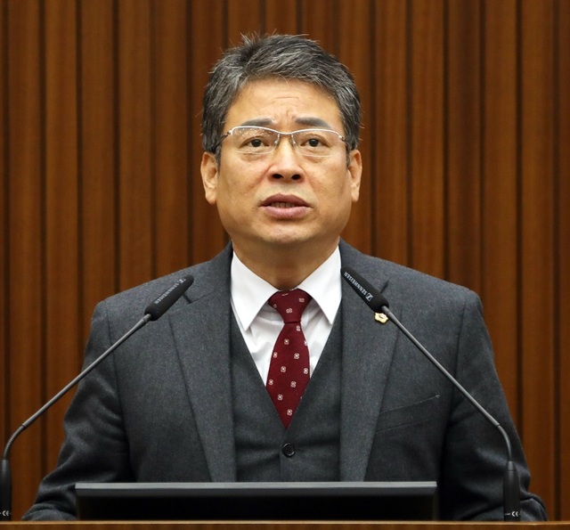 ▲ 김광운 세종시의원이 10일 시의회 80회 임시회 제3차 본의회 5분 자유발언을 하고 있다.ⓒ세종시의회