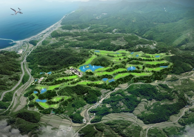 ▲ 울진마린CC 골프장 전경.ⓒ울진군