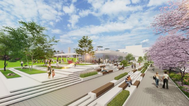 ▲ 청주시 사직동 충혼탑 일원 추모공원 투시도.ⓒ청주시