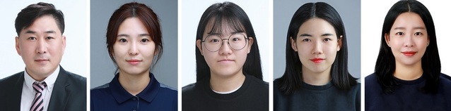 ▲ 국가대표로 선발된 황윤삼, 정미라, 유현영, 오정은, 이은서 서산시청 사격팀 지도자 및 선수(왼쪽부터).ⓒ서산시청