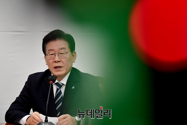 ▲ 체포동의안 표결을 앞둔 이재명 더불어민주당 대표가 지난 23일 국회에서 기자간담회를 갖고 억울함을 호소하고 있다. ⓒ이종현 기자