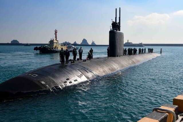 ▲ 미 태평향 함대는 지난 25일 핵추진 공격잠수함 '스프링필드(SSN-761)'가 최근 부산 해군작전기지에 입항한 사진을 공개했다. ⓒ뉴시스
