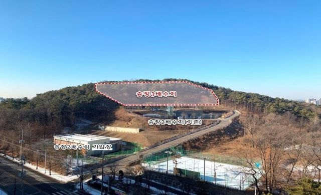 ▲ 배수지와 가압장.ⓒ청주시