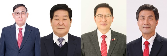 ▲ 세종 남세종농협 조합장 선거가 현 조합장에 맞서 농협맨 4파전으로 치러진다.좌측부터 신상철 현 조합장(68), 지천호 전 제3·4·6대 연기군의원(68), 박종설 전 남세종농헙 용포지점장(63), 이명복 전 남세종, 세종전의농협 근무.ⓒ중앙선거괸리위원회 홈피 캡처