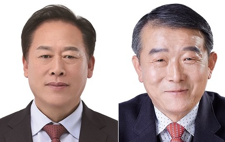 ▲ 도정선, 윤창한 동청주조합장 후보(기호순).ⓒ충북도선거관리위원회