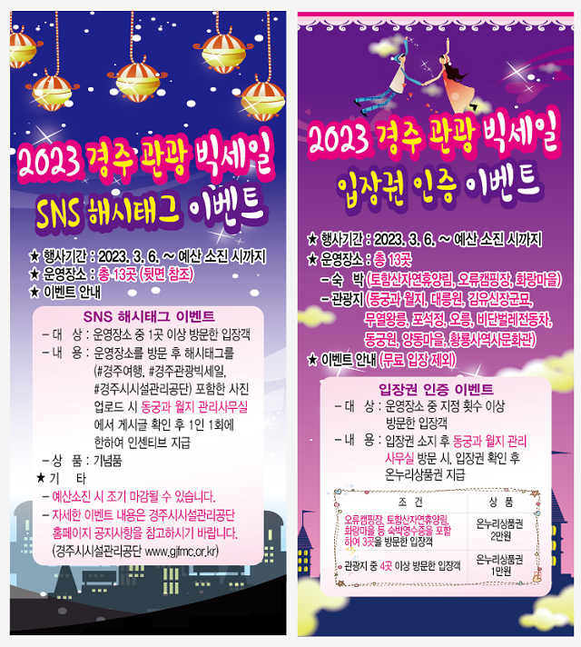 ▲ ‘경주 관광 빅세일’ 이벤트 포스터.ⓒ경주시