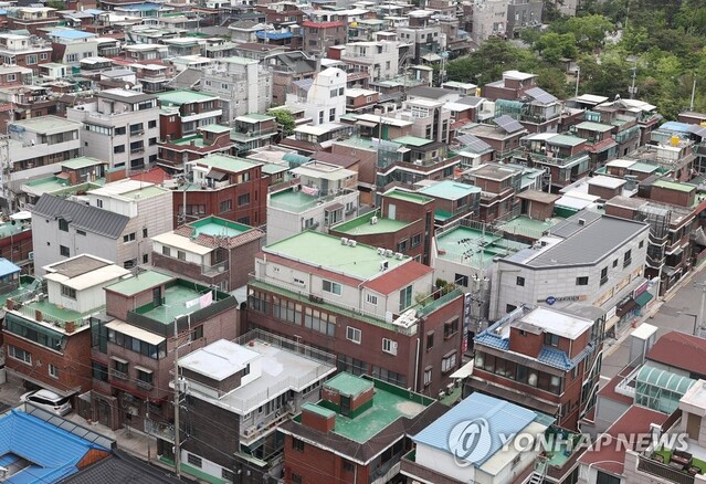 ▲ 서울의 한 빌라촌 전경. ⓒ연합뉴스