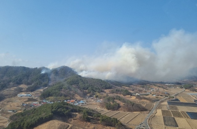 ▲ 충남 부여 산불 현장.ⓒ산림청