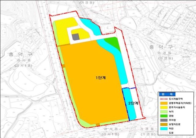 ▲ 가경서부지구 토지이용계획.ⓒ청주시