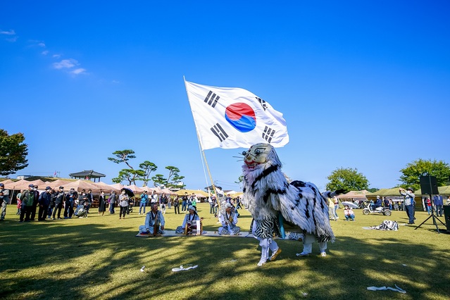 ▲ 태조대왕 행렬 및 강무.ⓒ서산시