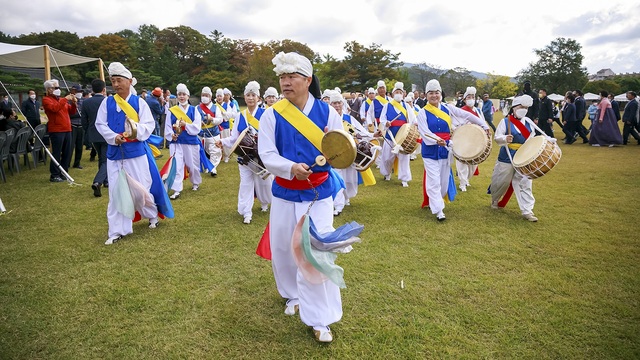 ▲ 해미읍성축제 중 풍물놀이.ⓒ서산시