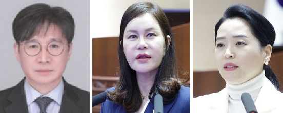 ▲ 이상구, 김미화, 이지원 의원(좌측부터).ⓒ천안시의회