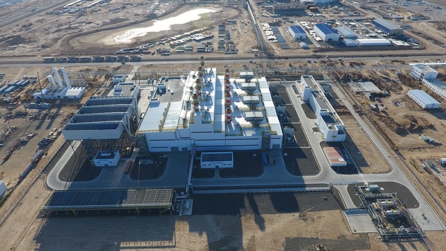 ▲ 두산에너빌리티가 2020년 카자흐스탄에 준공한 카라바탄 복합화력발전소 전경. ⓒ두산에너빌리티