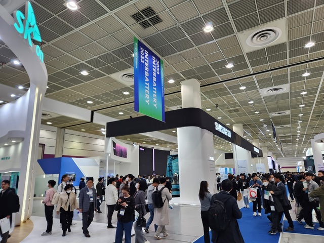 ▲ '인터배터리 2023' 내부 전시장 모습. ⓒ이현욱 기자