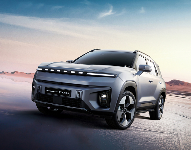 ▲ 쌍용차의 신차 '토레스 EVX' 모습. ⓒ쌍용차