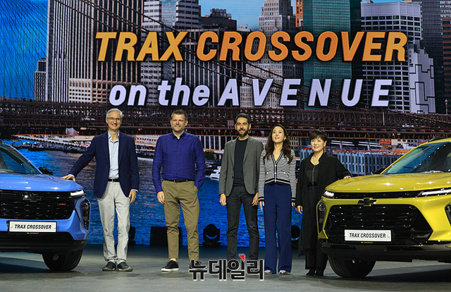 ▲ 한국지엠이 22일 킨텍스에서 '트랙스 크로스오버'를 공식 출시했다. ⓒ뉴데일리DB