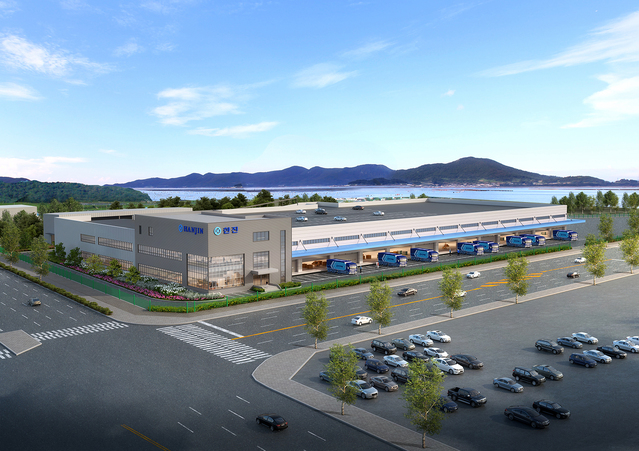 ▲ 삼성전자로지텍 인천물류센터 조감도. ⓒ한진