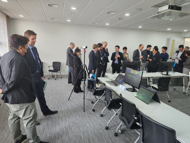 ▲ 행사는 주한영국대사관의 에머 퍼텔 경제참사관, 영국혁신청의 루이스 후커 프로그램 총괄, CAV 분야 영국을 대표하는 혁신기업 10개사 관계자 등 15명이 참석해 지역기업과 기술교류 및 현장견학 시간을 가졌다.ⓒ대구시